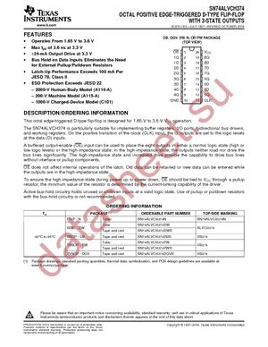 SN74ALVCH374DBRE4 datasheet  